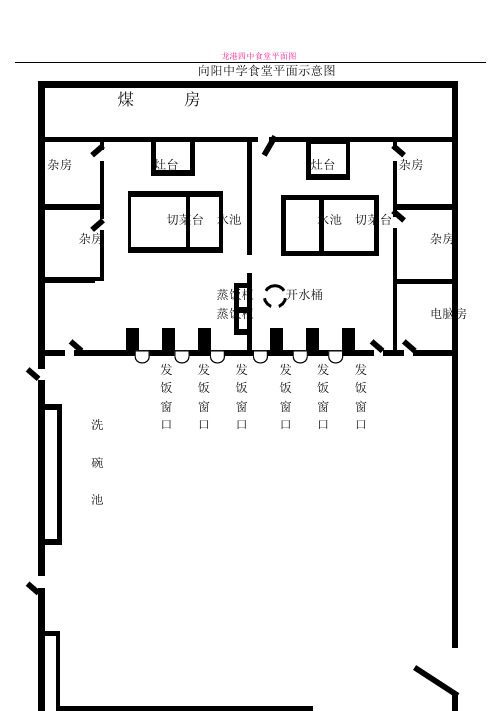 学校食堂平面示意图