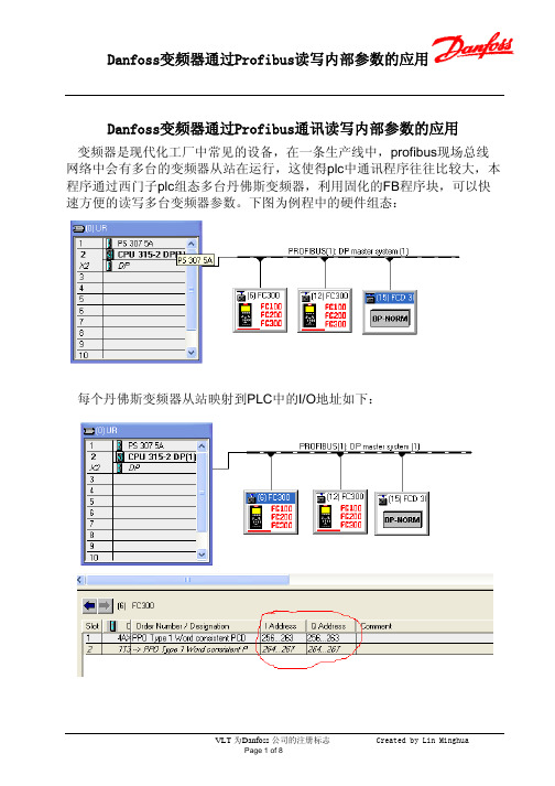 如何用PLC通过Profibus批量读写Danfoss+变频器参数