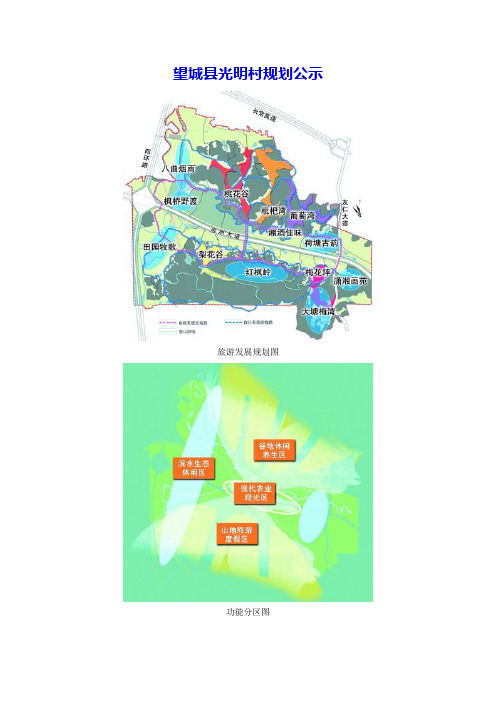 望城县光明村规划公示