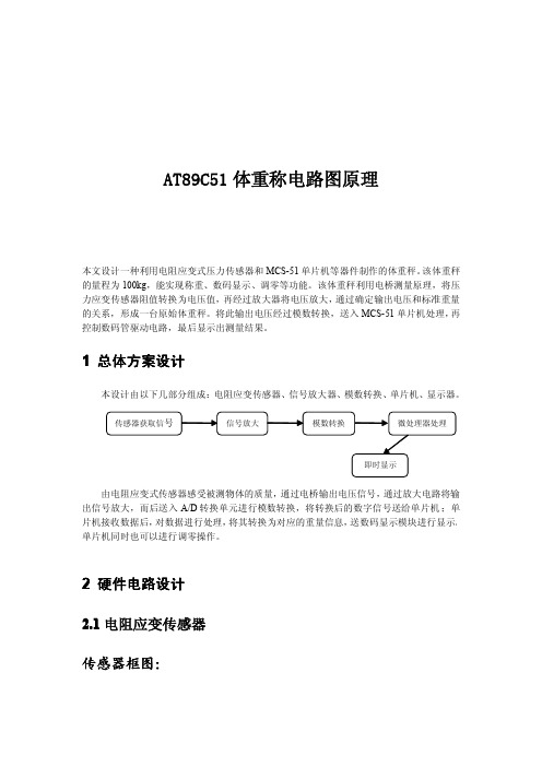 单片机体重计