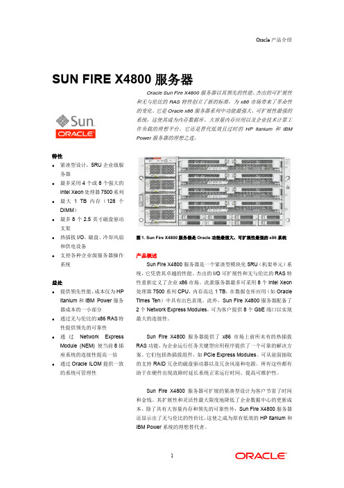 SUN FIRE X4800 服务器