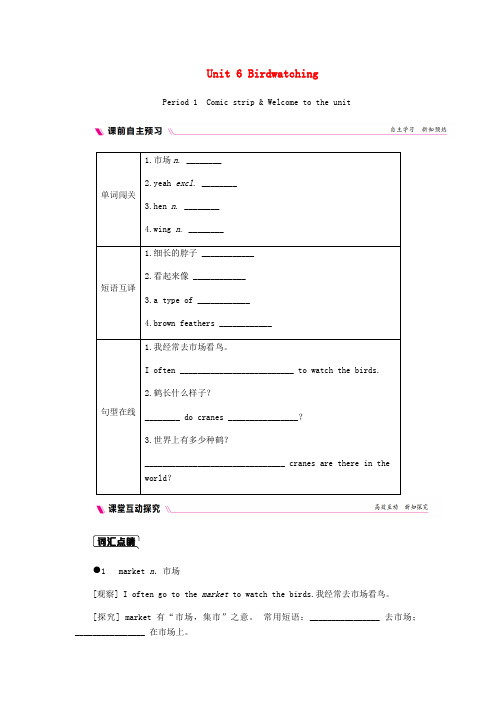 2018年秋八年级英语Unit6BirdwatchingPeriod1Comicstrip (2)