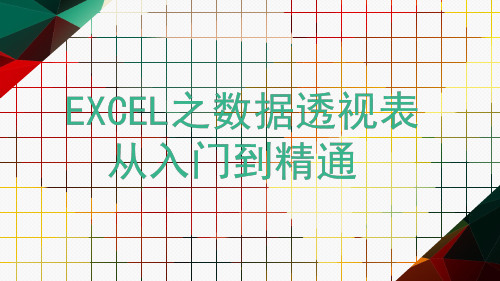 EXCEL之数据透视表从入门到精通 (2)