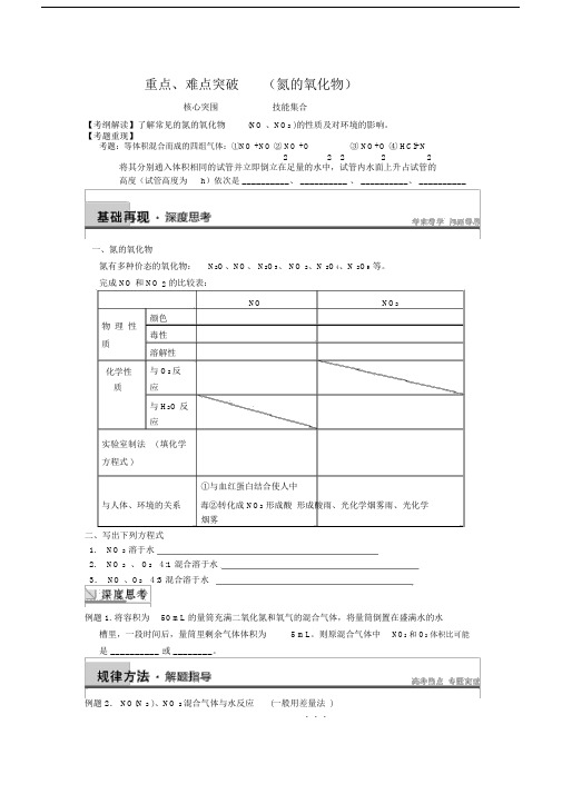(完整版)氮的氧化物计算专题.doc
