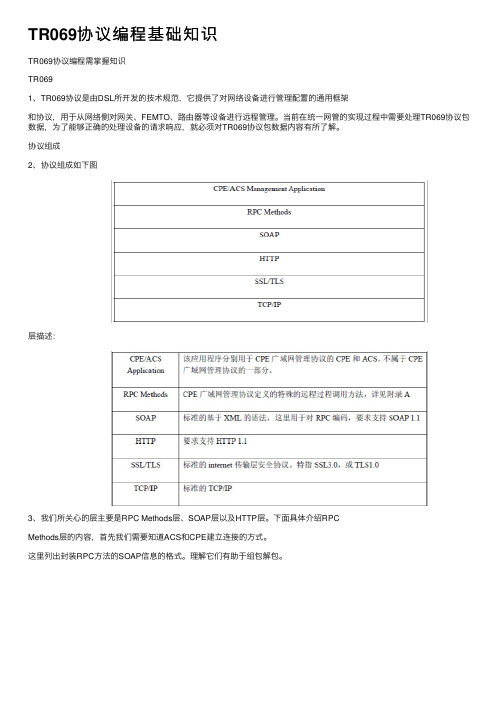 TR069协议编程基础知识