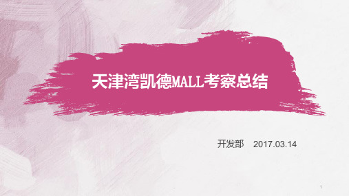 天津湾凯德MALL考察报告