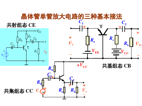 晶体管单管放大电路的三种基本接法