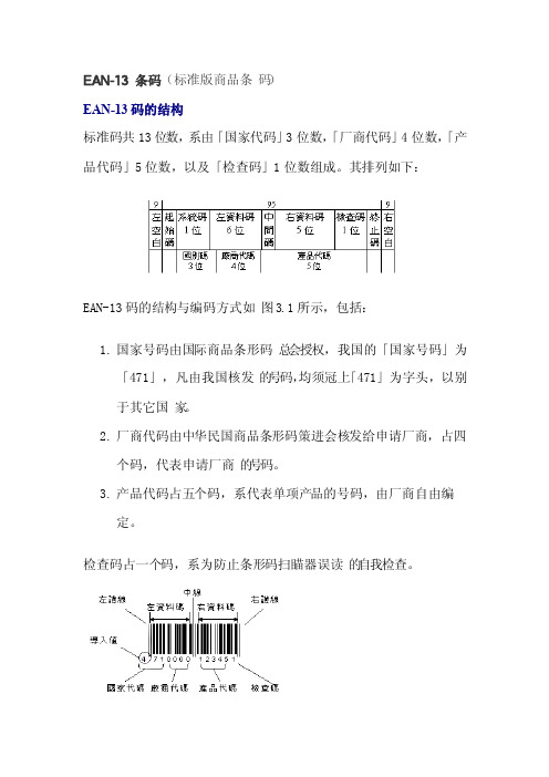 EAN-13码的结构