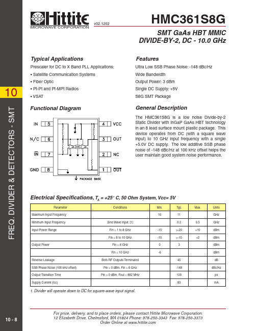 HMC361S8G中文资料