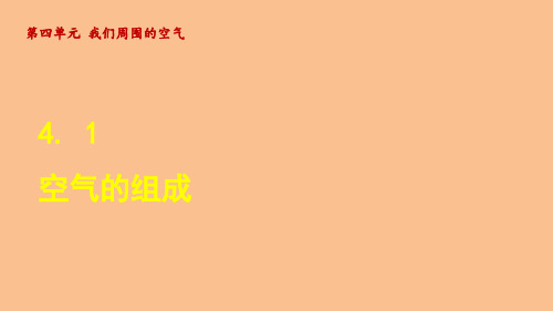 4.1 空气的组成(课件)鲁教版(2024)化学九年级上册