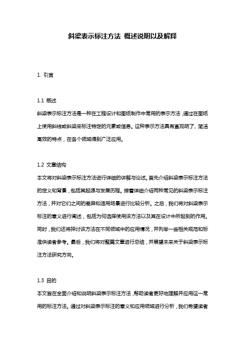 斜梁表示标注方法_概述说明以及解释