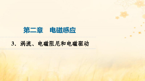 高中物理第2章电磁感应3涡流电磁阻尼和电磁驱动新人教版选择性必修第二册