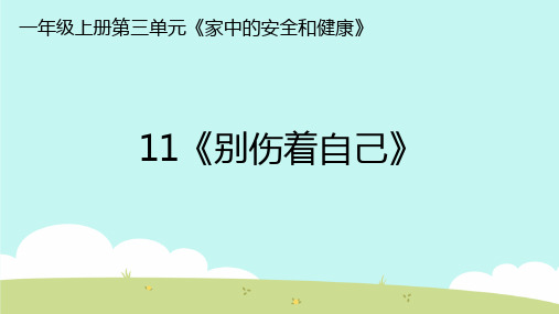 部编版小学一年级道德与法治上册11《别伤着自己》ppt课件