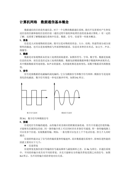 计算机网络  数据通信基本概念