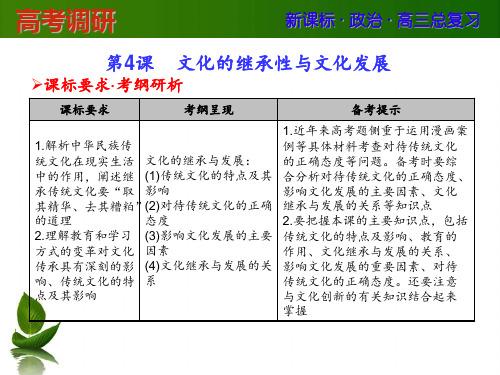 2014版《高考调研》高考政治(新课标)一轮总复习配套必修三(1)PPT课件