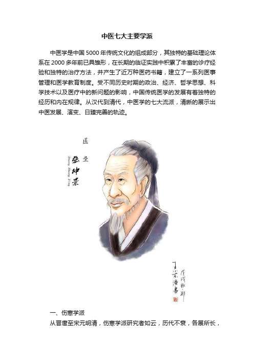 中医七大主要学派