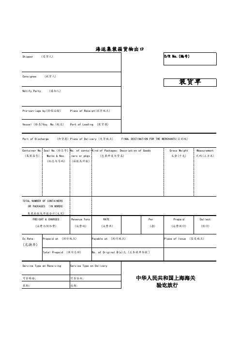 国际贸易全套空白单据模板,发票汇票装箱单信用证等