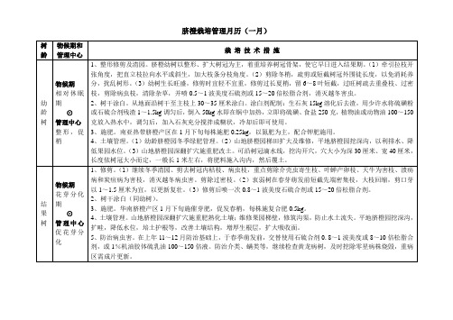 脐橙栽培管理月历