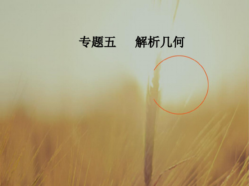 2018高考新课标数学文二轮专题复习课件:专题五第1讲直线与圆 精品