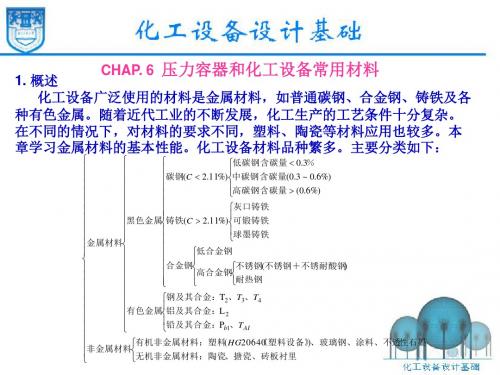 化工设计课件-6压力容器和化工设备常用材料