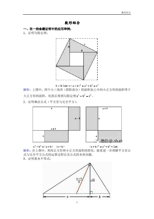 数形结合例题选集