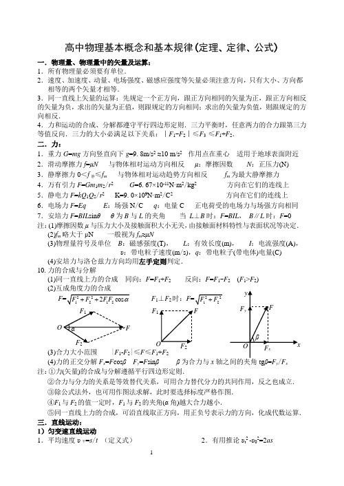 物理基本知识