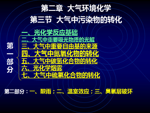 02-2环境化学第二章--大气环境化学