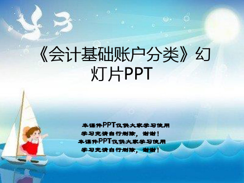 《会计基础账户分类》幻灯片PPT