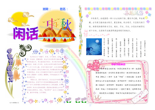 幼儿园小学中学电子小报模板系列595