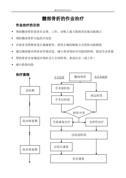 髋部骨折的作业治疗指导