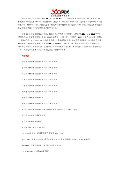 伯克利音乐学院知名校友