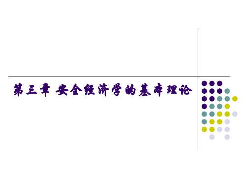 第三章安全经济学的基本理论