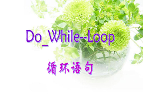 DO_While__Loop循环语句