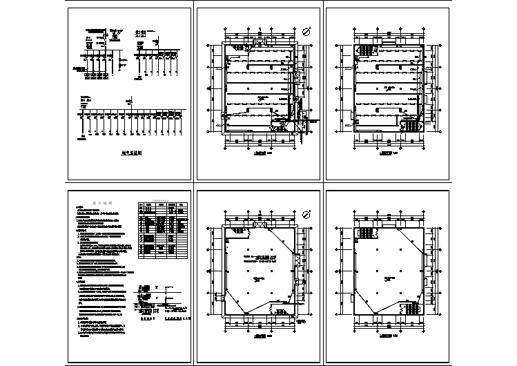 北方厂房食堂电气设计纸（含设计说明）