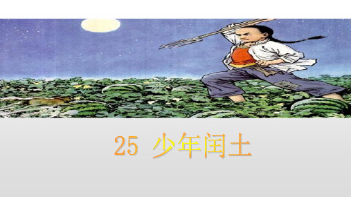 25《少年闰土》课件(共22张PPT)