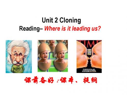 选修8 Unit 2 Cloning Reading