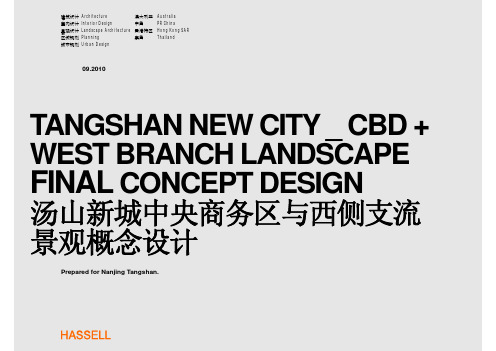 HASSELL-汤山新城CBD景观概念设计