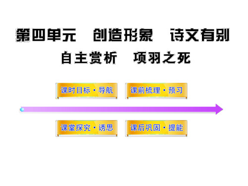 第四单元自主赏析《项羽之死》(新人教版·中国古代诗歌散文欣赏)(31张ppt)