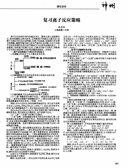 复习离子反应策略