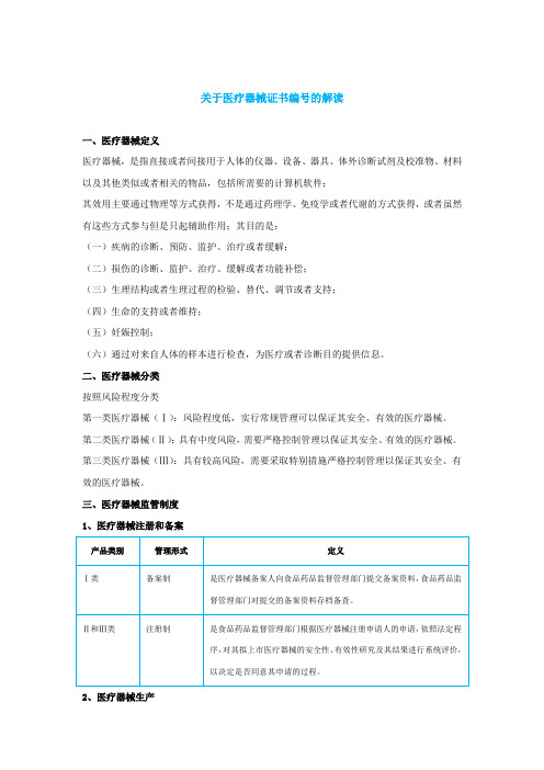 关于医疗器械证书编号的解读(备案凭证、注册证、生产许可证、生产备案凭证、经营许可证、经营备案凭证)