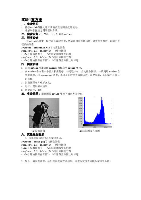 数字图像处理实验报告(全部)