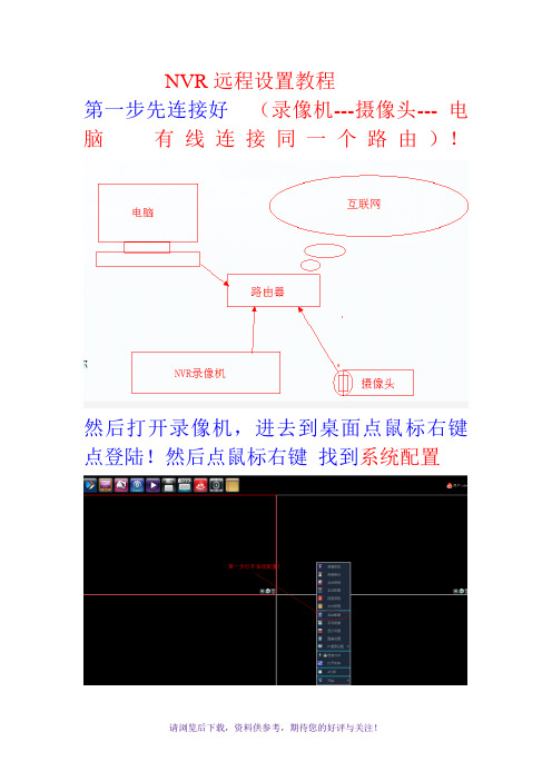 NVR录像机远程设置教程