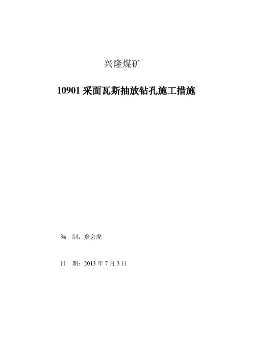 兴隆煤矿抽放钻孔施工措施