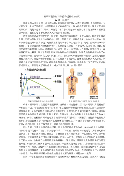 磷酸钙材料在药物缓释中的应用