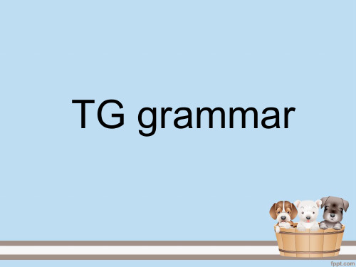 语言学TG grammar