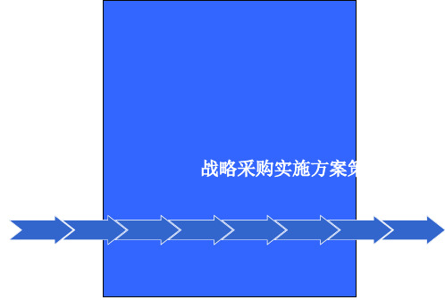 战略采购实施方案策划(讲义)