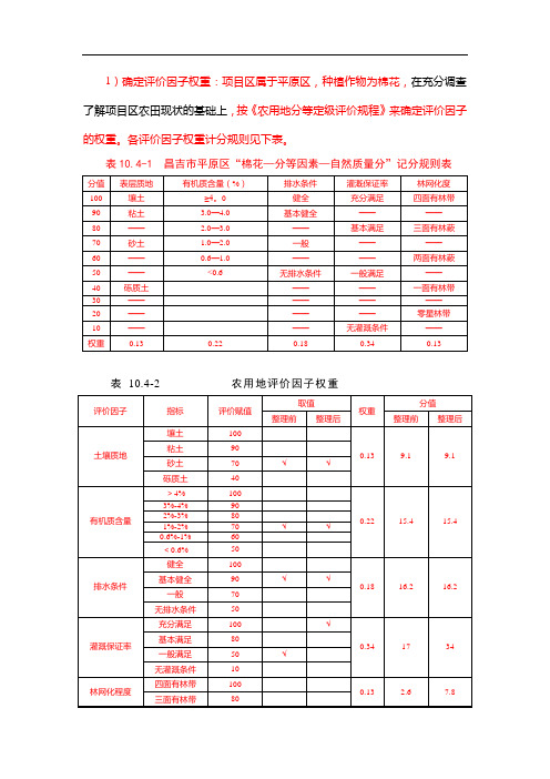 农用地分等定级