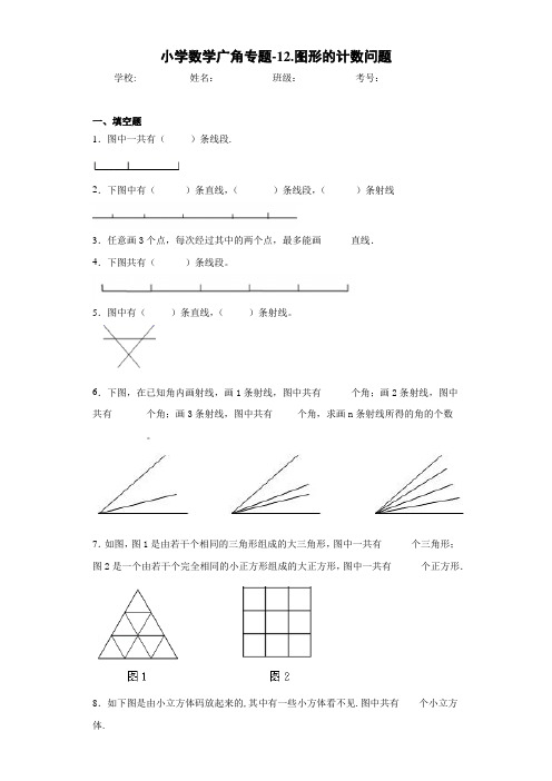 小学数学广角专题-12.图形的计数问题