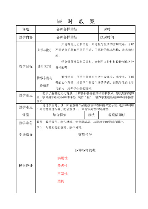 各种各样的鞋 -集备二讲