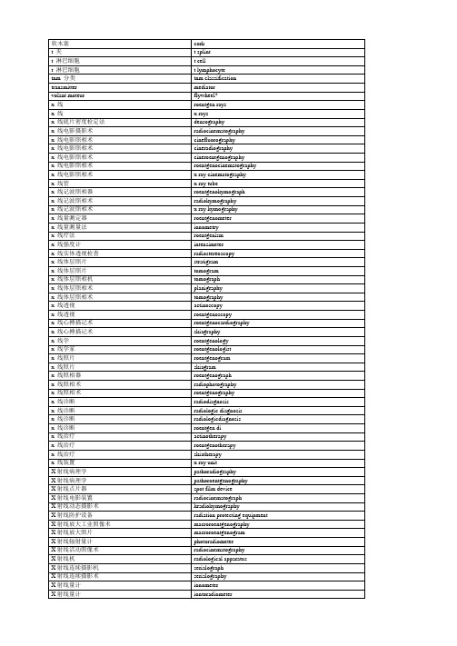 中译英医疗翻译术语1_中译英医学翻译_中译英病历翻译术语_专联译盟网